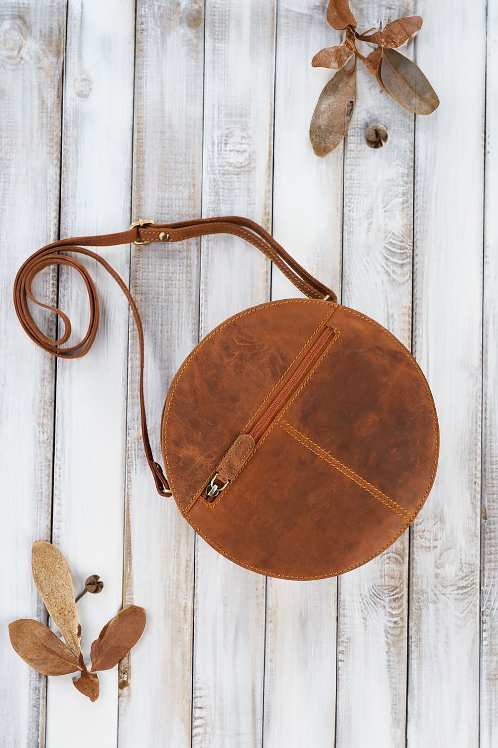 Natural leather bag model 191522 Galanter-Fashion Nordic