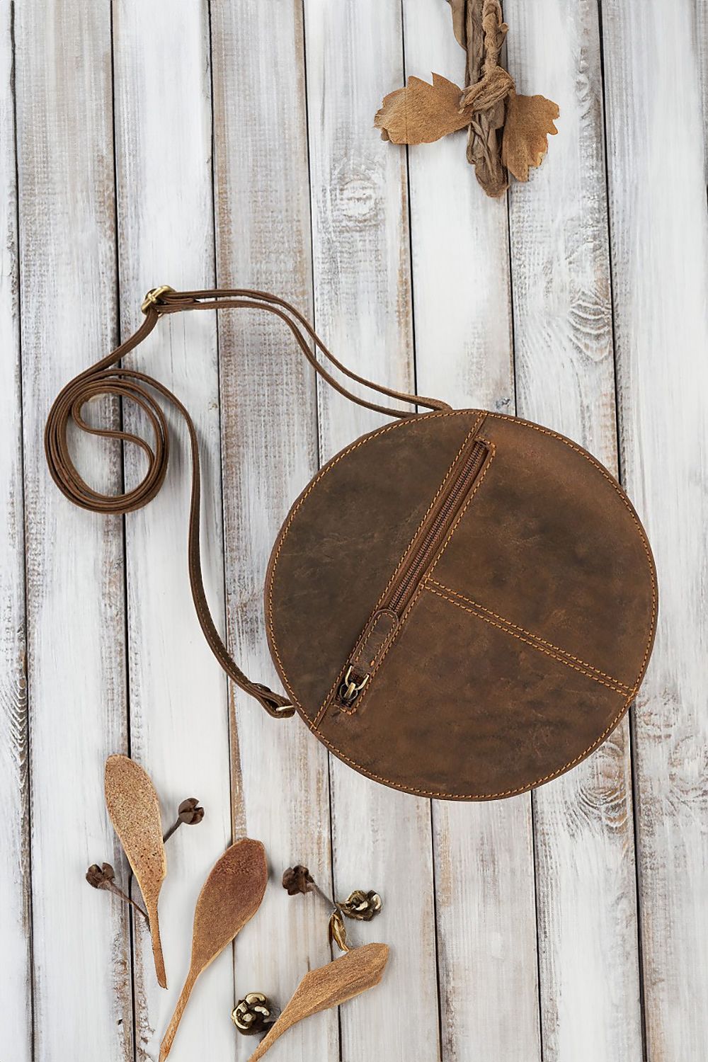 Natural leather bag model 191522 Galanter-Fashion Nordic