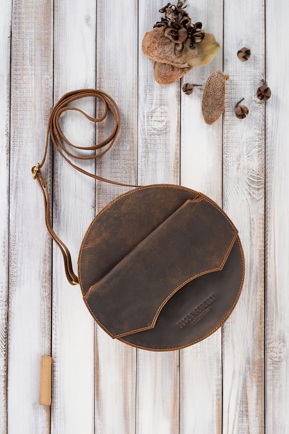 Natural leather bag model 191522 Galanter-Fashion Nordic