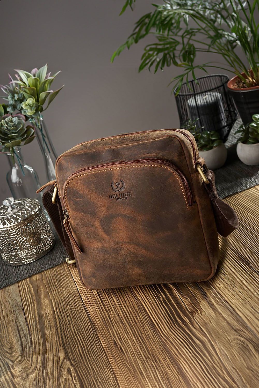 Natural leather bag model 191535 Galanter-Fashion Nordic