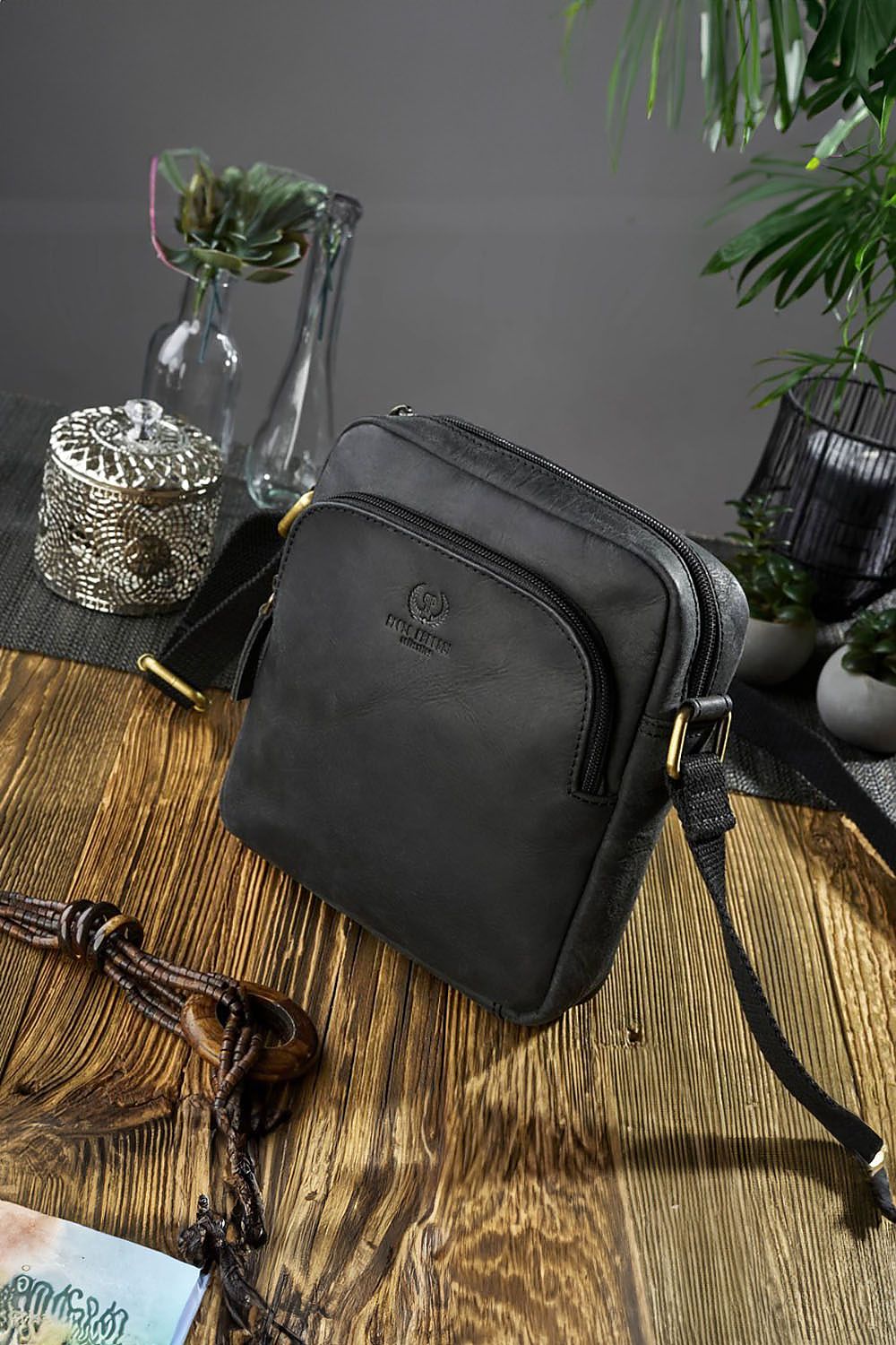 Natural leather bag model 191535 Galanter-Fashion Nordic