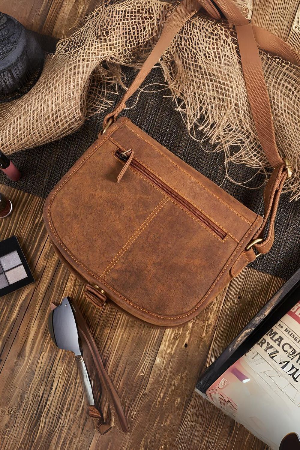 Natural leather bag model 173195 Galanter-Fashion Nordic
