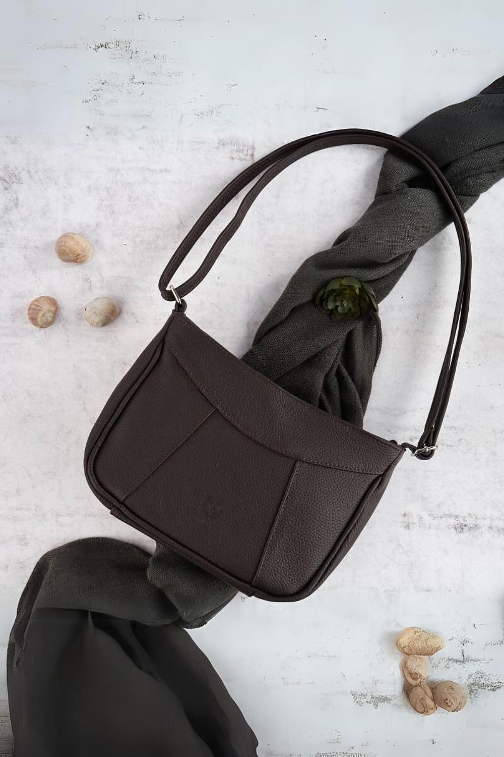 Natural leather bag model 193249 Galanter-Fashion Nordic