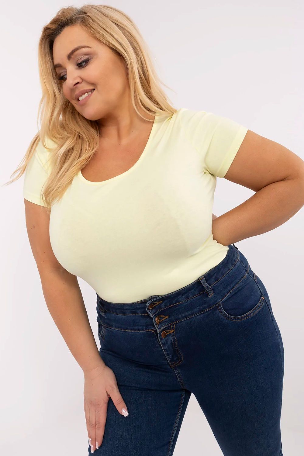 Plus size T-shirt model 211762 Relevance-Fashion Nordic