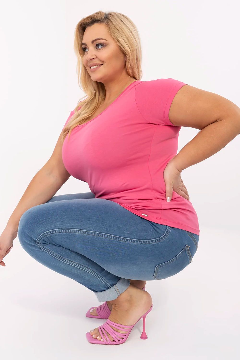 Plus size T-shirt model 211762 Relevance-Fashion Nordic