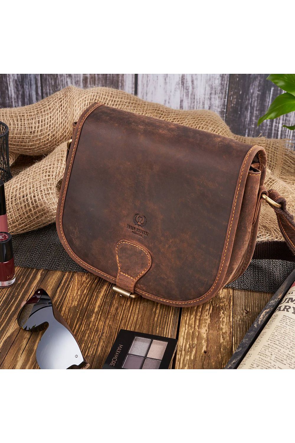 Natural leather bag model 173195 Galanter-Fashion Nordic